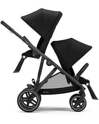 Cybex Passeggino Gazelle S + Seconda Seduta - Black/Deep Black - Doppio Cestello o Fratellare! Passeggini Classici