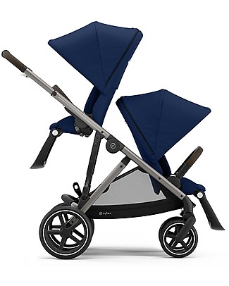 Cybex Passeggino Gazelle S + Seconda Seduta - Taupe/Navy Blue - Doppio Cestello o Fratellare! Passeggini Classici