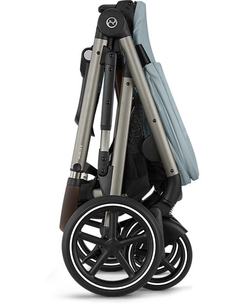 Cybex Passeggino Gazelle S - Sky Blue - dalla Nascita ai 4 Anni - Multifunzionale Passeggini Gemellari