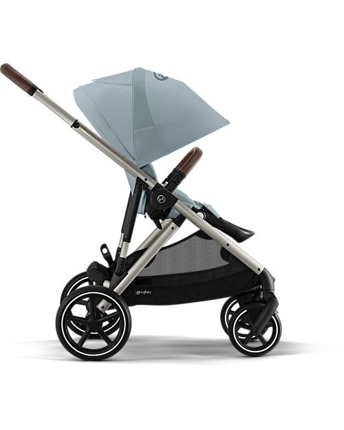 Cybex Passeggino Gazelle S - Sky Blue - dalla Nascita ai 4 Anni - Multifunzionale Passeggini Gemellari