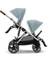 Cybex Passeggino Gazelle S - Sky Blue - dalla Nascita ai 4 Anni - Multifunzionale Passeggini Gemellari