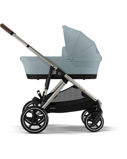 Cybex Passeggino Gazelle S - Sky Blue - dalla Nascita ai 4 Anni - Multifunzionale Passeggini Gemellari
