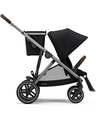 Cybex Passeggino Gazelle S - Taupe/Deep Black - Doppio Cestello o Fratellare! Passeggini Gemellari