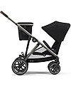 Cybex Passeggino Gazelle S - Taupe/Deep Black - Doppio Cestello o Fratellare! Passeggini Gemellari