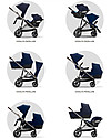 Cybex Passeggino Gazelle S - Taupe/Deep Black - Doppio Cestello o Fratellare! Passeggini Gemellari