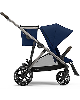 Cybex Passeggino Gazelle S - Taupe/Navy Blue - Doppio Cestello o Fratellare! Passeggini Gemellari