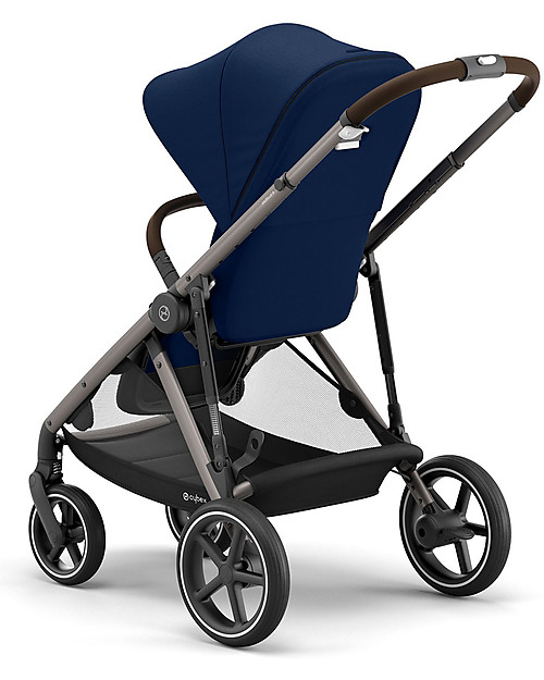 Cybex Passeggino Gazelle S - Taupe/Navy Blue - Doppio Cestello o Fratellare! Passeggini Gemellari