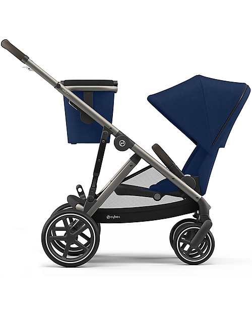 Cybex Passeggino Gazelle S - Taupe/Navy Blue - Doppio Cestello o Fratellare! Passeggini Gemellari