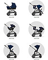 Cybex Passeggino Gazelle S - Taupe/Navy Blue - Doppio Cestello o Fratellare! Passeggini Gemellari