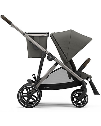 Cybex Passeggino Gazelle S - Taupe/Soho Grey - Doppio Cestello o Fratellare! Passeggini Gemellari
