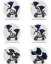Cybex Passeggino Gazelle S - Taupe/Soho Grey - Doppio Cestello o Fratellare! Passeggini Gemellari