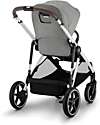 Cybex Passeggino Gazelle S - Telaio Argento - Stone Grey - dalla Nascita ai 4 Anni - Multifunzionale Passeggini Gemellari