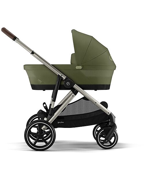 Cybex Passeggino Gazelle S - Telaio Tortora - Moss Green - dalla Nascita ai 4 Anni - Multifunzionale Passeggini Gemellari