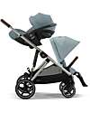 Cybex Passeggino Gazelle S - Telaio Tortora - Stormy Blue - dalla Nascita ai 4 Anni - Multifunzionale Passeggini Gemellari