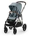 Cybex Passeggino Gazelle S - Telaio Tortora - Stormy Blue - dalla Nascita ai 4 Anni - Multifunzionale Passeggini Gemellari