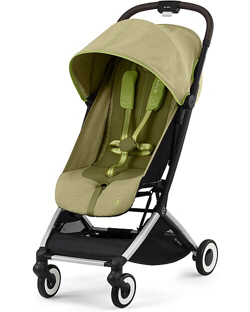 Cybex Passeggino Leggero Orfeo - Nature Green - Comfort Compatto dalla Nascita ai 4 anni! Passeggini Leggeri