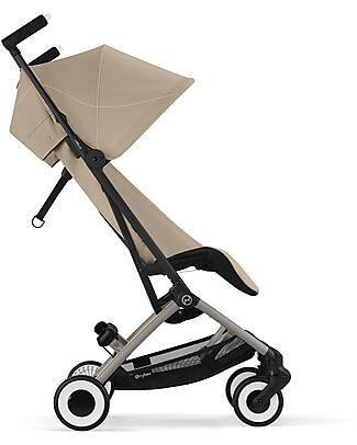 Cybex Passeggino Libelle - Almond Beige - Dettaglio Telaio Taupe - Nuovo Modello Passeggini Leggeri
