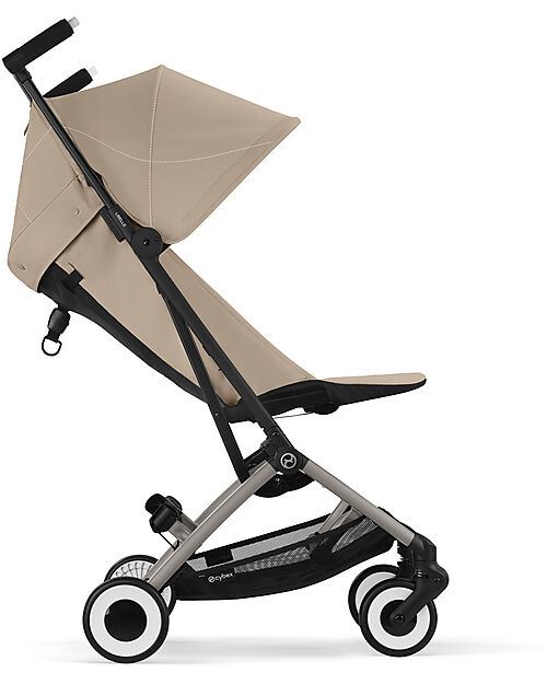 Cybex Passeggino Libelle - Almond Beige - Dettaglio Telaio Taupe - Nuovo Modello Passeggini Leggeri