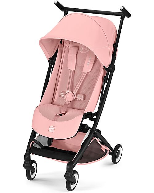 Cybex Passeggino Libelle - Candy Pink - Telaio Nero - Nuovo Modello Passeggini Leggeri