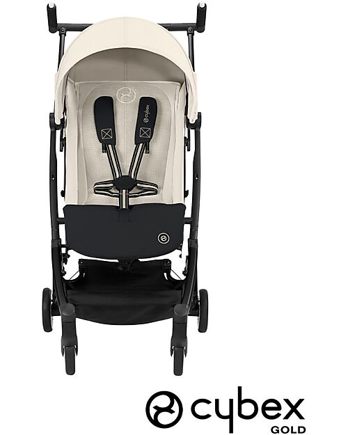 Cybex Passeggino Libelle - Canvas White - Dettaglio Telaio Black- Nuovo Modello Passeggini Leggeri
