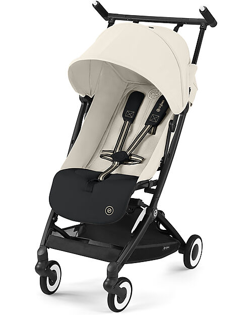 Cybex Passeggino Libelle - Canvas White - Dettaglio Telaio Black- Nuovo Modello Passeggini Leggeri