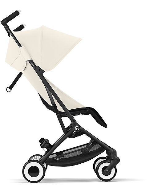 Cybex Passeggino Libelle - Canvas White - Dettaglio Telaio Black- Nuovo Modello Passeggini Leggeri