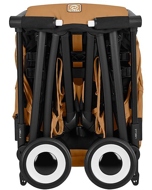 Cybex Passeggino Libelle - Cinnamon Yellow - Telaio Nero - Nuovo Modello Passeggini Leggeri