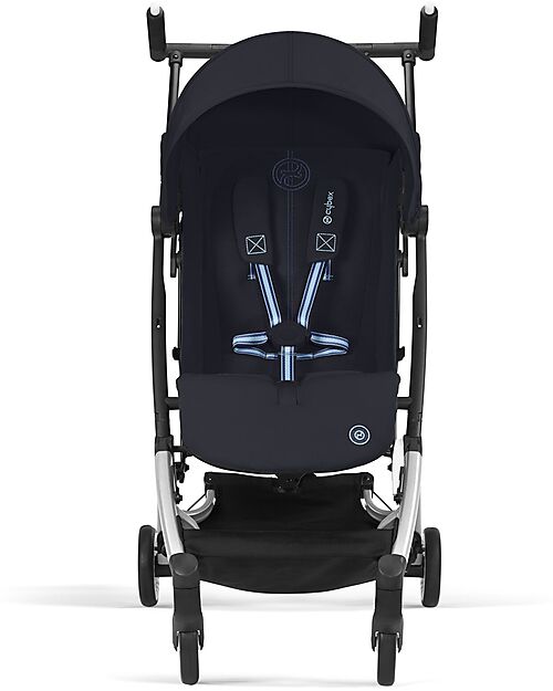 Cybex Passeggino Libelle - Dark Blue - Dettaglio Telaio Silver- Nuovo Modello Passeggini Leggeri