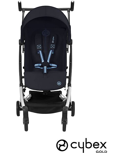 Cybex Passeggino Libelle - Dark Blue - Dettaglio Telaio Silver- Nuovo Modello Passeggini Leggeri