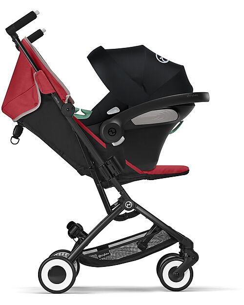 Cybex Passeggino Libelle - Hibiscus Red/Red - dai 6 Mesi - con Cintura One-Pull Passeggini Leggeri
