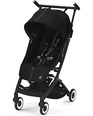 Cybex Passeggino Libelle - Moon Black/Black - dai 6 Mesi - con Cintura One-Pull Passeggini Leggeri