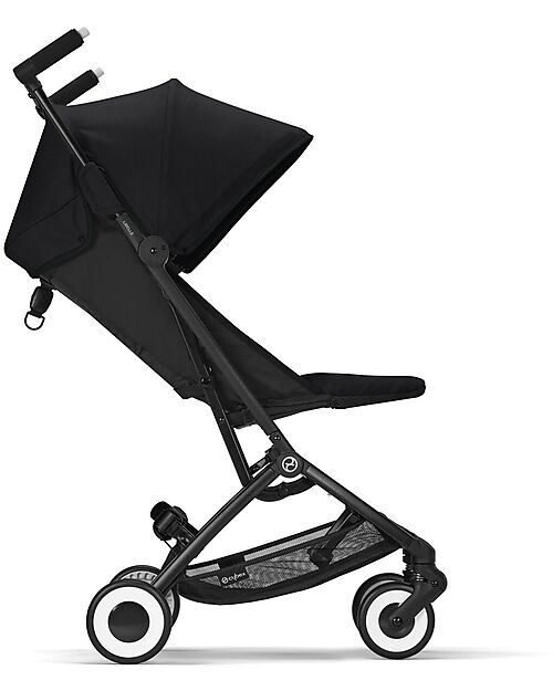 Cybex Passeggino Libelle - Moon Black/Black - dai 6 Mesi - con Cintura One-Pull Passeggini Leggeri
