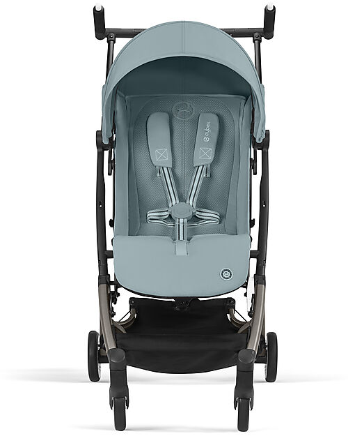 Cybex Passeggino Libelle - Stormy Blue - Dettaglio Telaio Taupe - Nuovo Modello Passeggini Leggeri