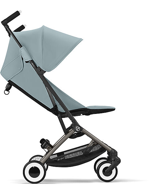 Cybex Passeggino Libelle - Stormy Blue - Dettaglio Telaio Taupe - Nuovo Modello Passeggini Leggeri