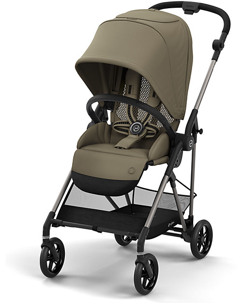 Cybex Passeggino Melio 2 - Classic Beige - Ultra-Leggero dalla Nascita! Passeggini Leggeri