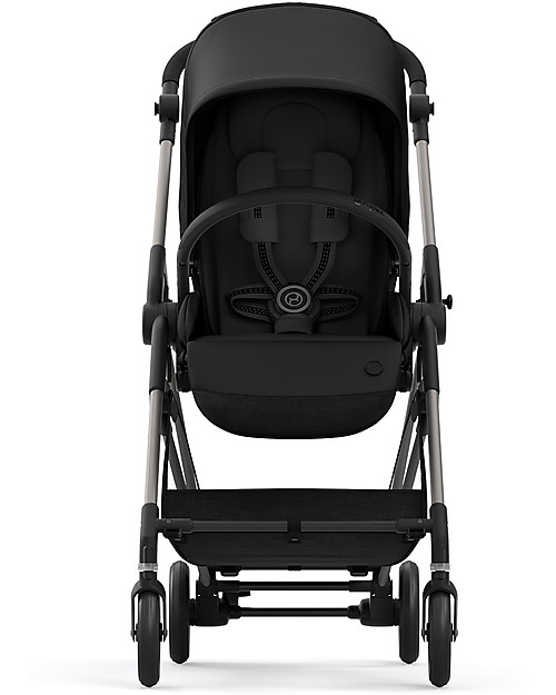 Cybex Passeggino Melio 2 - Deep Black - Ultra-Leggero dalla Nascita! Passeggini Leggeri