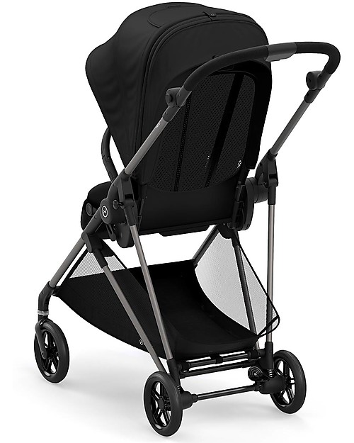 Cybex Passeggino Melio 2 - Deep Black - Ultra-Leggero dalla Nascita! Passeggini Leggeri