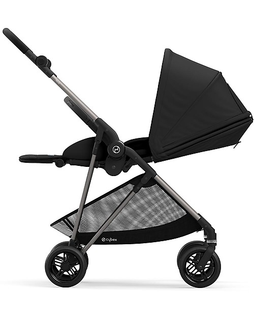 Cybex Passeggino Melio 2 - Deep Black - Ultra-Leggero dalla Nascita! Passeggini Leggeri