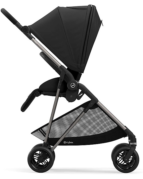 Cybex Passeggino Melio 2 - Deep Black - Ultra-Leggero dalla Nascita! Passeggini Leggeri