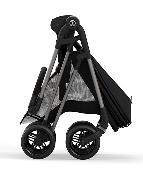 Cybex Passeggino Melio 2 - Deep Black - Ultra-Leggero dalla Nascita! Passeggini Leggeri