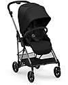 Cybex Passeggino Melio 2 - Deep Black - Ultra-Leggero dalla Nascita! Passeggini Leggeri