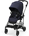 Cybex Passeggino Melio 2 - Navy Blue - Ultra-Leggero dalla Nascita! Passeggini Leggeri