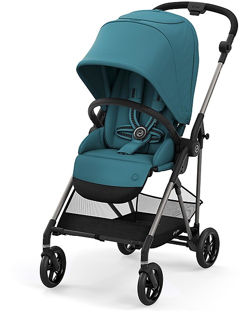 Cybex Passeggino Melio 2 - River Blue - Ultra-Leggero dalla Nascita! Passeggini Leggeri