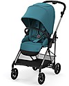 Cybex Passeggino Melio 2 - River Blue - Ultra-Leggero dalla Nascita! Passeggini Leggeri