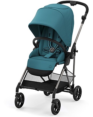 Cybex Passeggino Melio 2 - River Blue - Ultra-Leggero dalla Nascita! Passeggini Leggeri