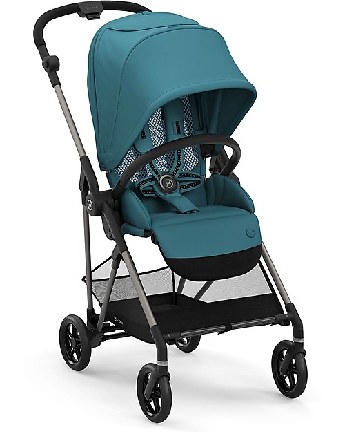 Cybex Passeggino Melio 2 - River Blue - Ultra-Leggero dalla Nascita! Passeggini Leggeri