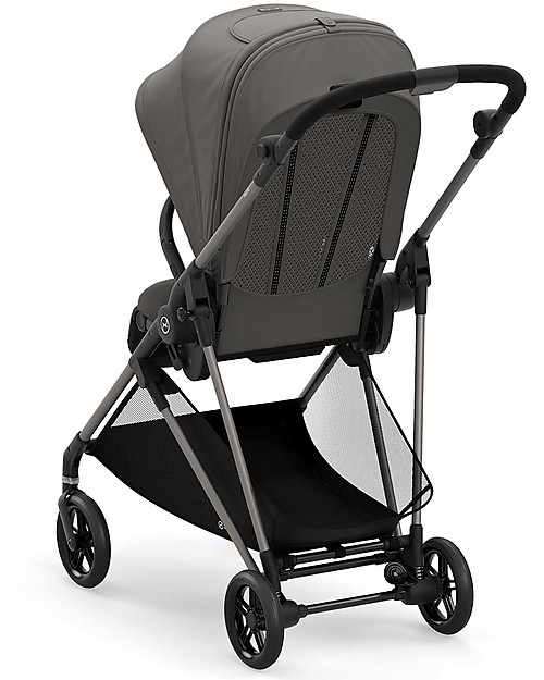 Cybex Passeggino Melio 2 - Soho Grey - Ultra-Leggero dalla Nascita! Passeggini Leggeri