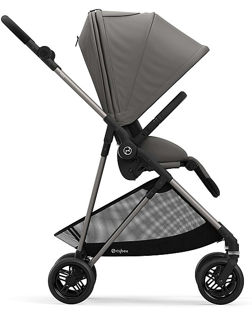 Cybex Passeggino Melio 2 - Soho Grey - Ultra-Leggero dalla Nascita! Passeggini Leggeri