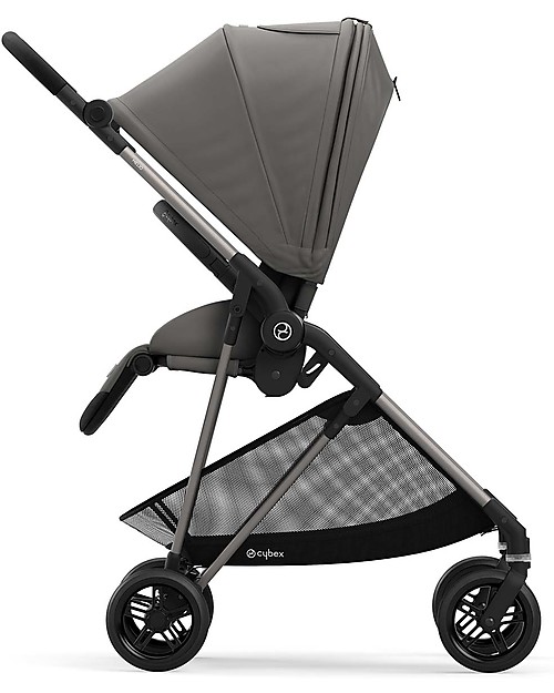Cybex Passeggino Melio 2 - Soho Grey - Ultra-Leggero dalla Nascita! Passeggini Leggeri