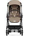 Cybex Passeggino Melio - Almond Beige - Telaio Taupe - dalla Nascita ai 15 kg Passeggini Leggeri